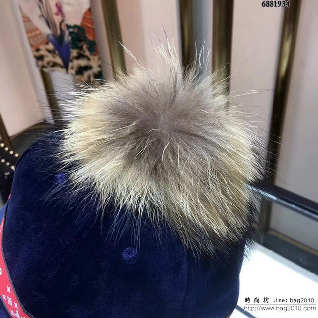 LV與supreme聯名秋冬款 時尚百搭絲絨棒球帽 6881934 LLWJ5818